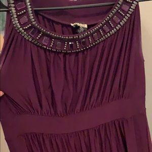 Purple long dress